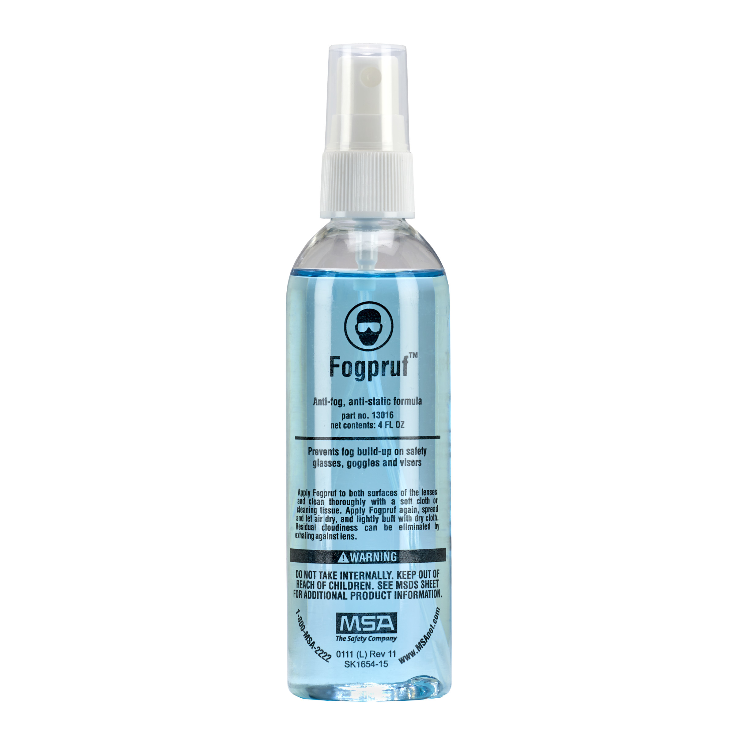 MSA 13016 FogPruf 4 oz Spray Lens Cleaner